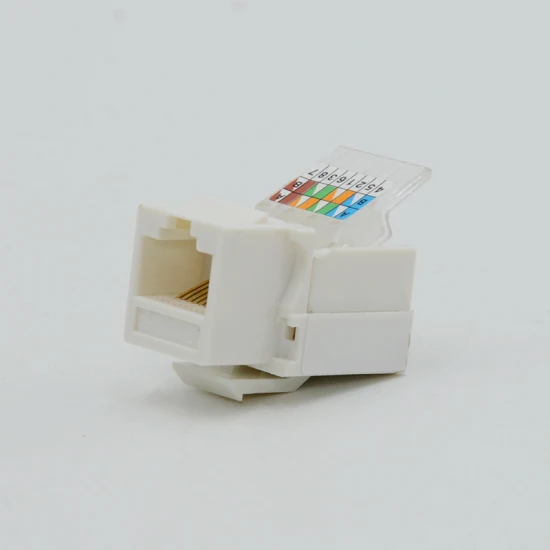  8p8c Chat.  6A UTP Jack modulaire à 180 degrés Ethernet RJ45 Keystone Jack