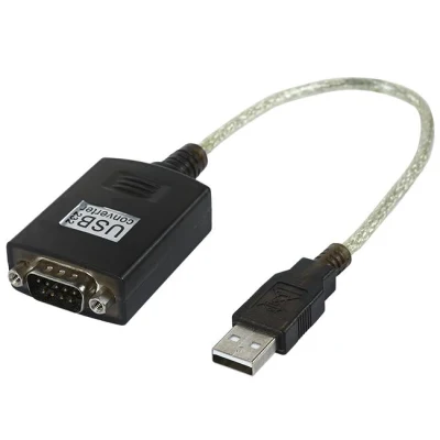 Câble adaptateur USB2.0 mâle vers dB9 mâle noir personnalisé