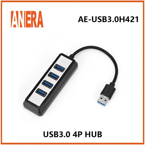 Hub USB3.0 Style miroir, 4 Ports, 5gbps, Portable, Compact, avec câble, offre spéciale, directe d'usine