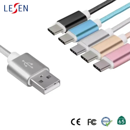 Câble de données USB 3.0/2.0 de chargement de type C le plus vendu pour PC/téléphone